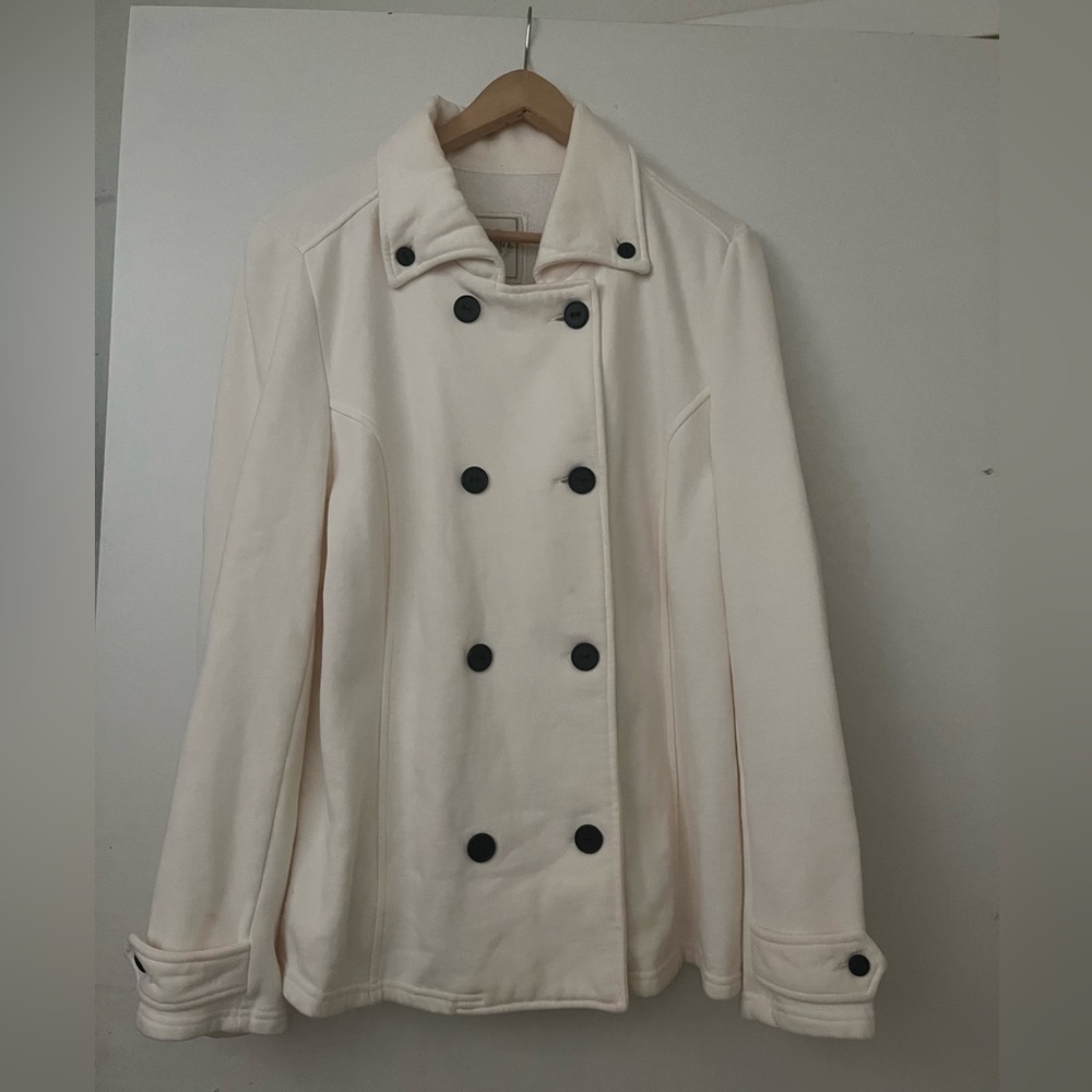 Merona White Cream Trench Coat